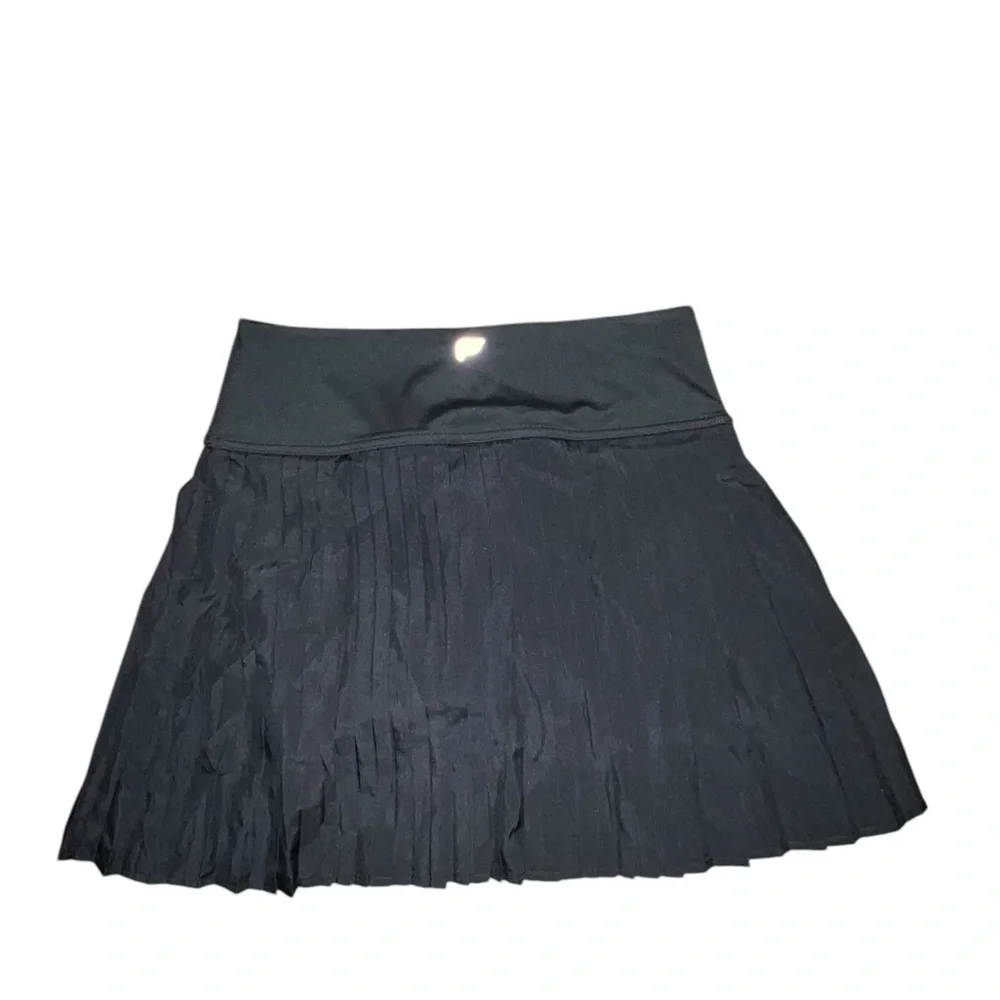 Fabletics Black Pleated Mini Skirt Women’s Medium - Picture 2 of 4